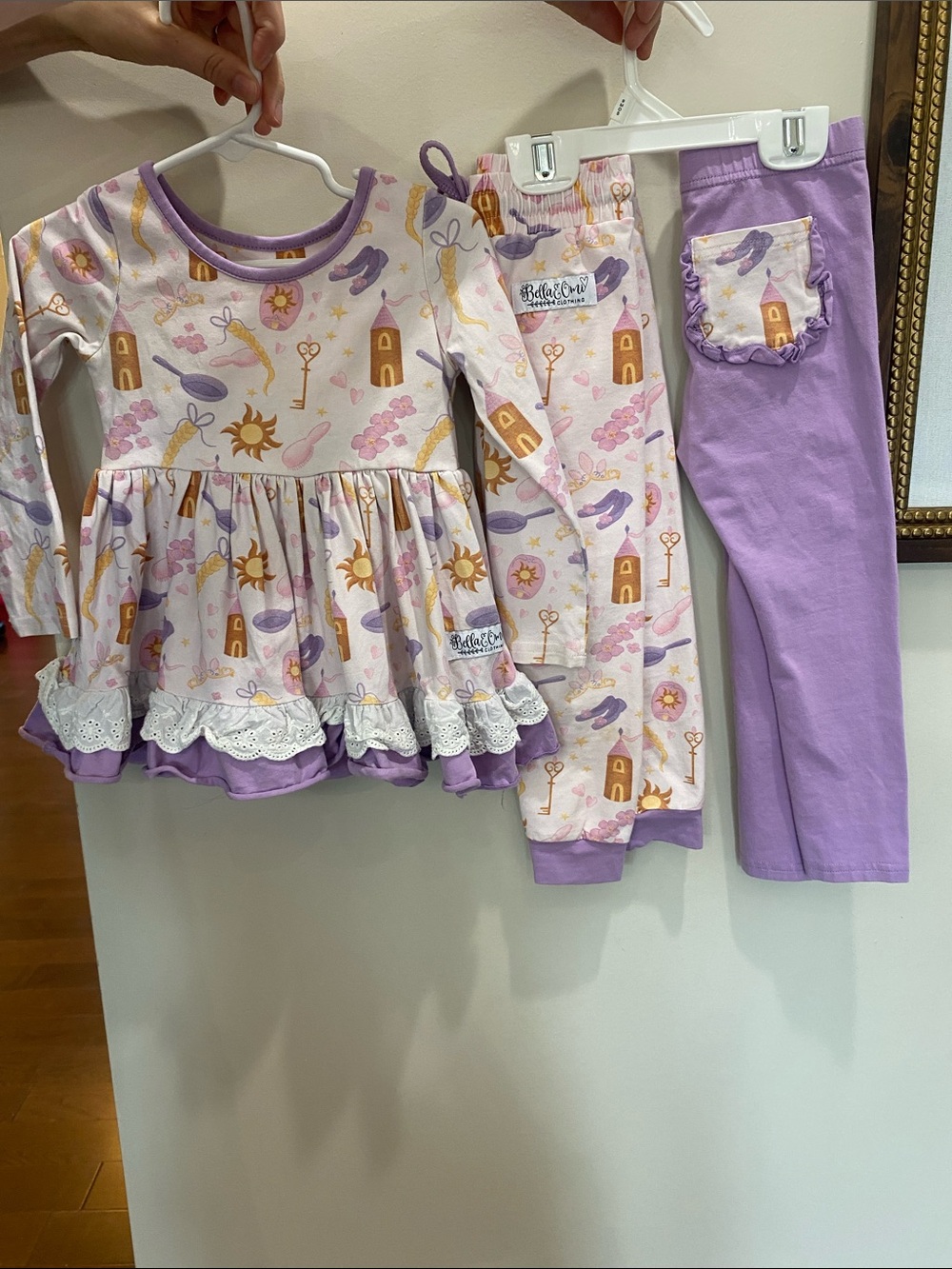 Rapunzel Girls' Lavender Fairy Tale 3 piece set